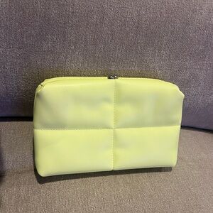 A NEW DAY Neon Yellow / Lemon Yellow Clutch with Strap